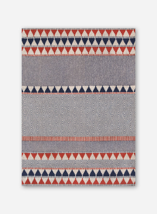Belavita vloerkleed 8767 Indigo/Tabasco - Multicolor - 140 x 200 cm