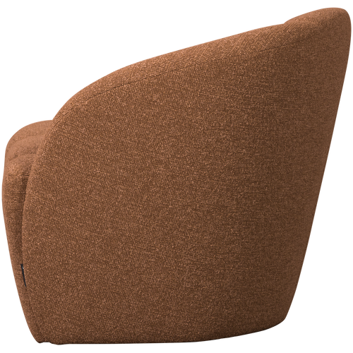 WOOOD 2-zits bankje rechts Mojo - Polyester - Roestbruin Melange - - vtwonen shop