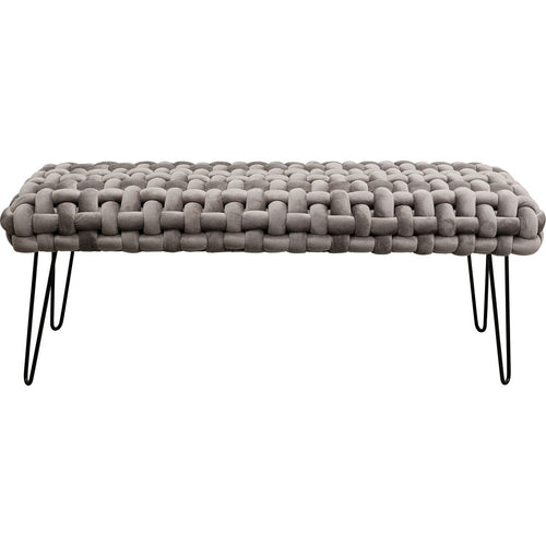Kare Design Bank Weave fluweel grijs