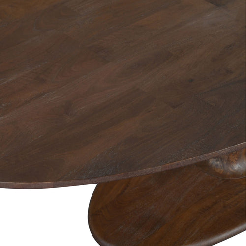 DÉJA Living Eettafel Xàtiva - Ovaal Donkerbruin Mangohout - 200x100x76cm - vtwonen shop
