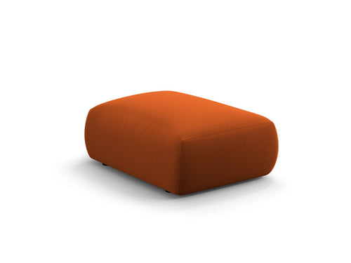 Cosmopolitan Design Poef Matera flueel terracotta - 68x86x40cm