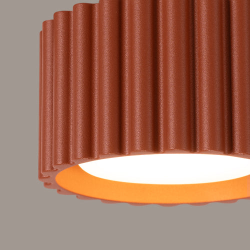 Sollux Lighting Plafondlamp AURA 1 rood ochra Gx53 - 10x10x10cm