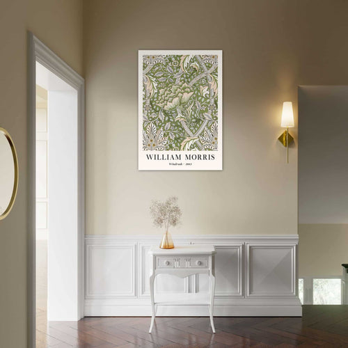 Artfulprints Poster met Lijst William Morris - Windrush 1883   - 70x100 cm - Groen