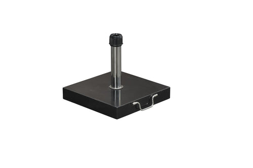 Cosmo granieten parasolvoet - 40 kg - zwart gepolijst