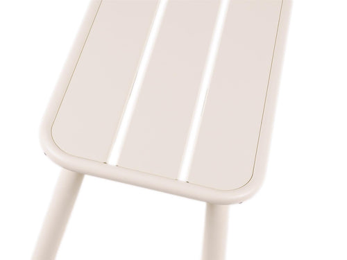 MaximaVida metalen tuinbank Max 120 cm ivoor - zonder rugleuning - vtwonen shop