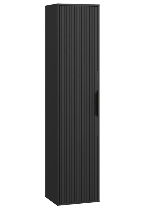 Badplaats Wastafelkast Rimini 80 cm – Mat Zwart – Badmeubel met Kolomkast