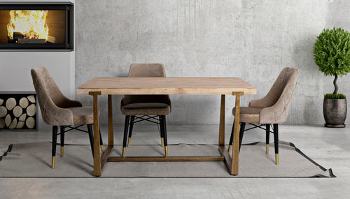 Mauro Ferretti tafel - 150x90x78 cm - bruin