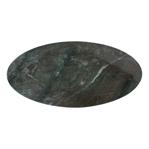 Ovale marmeren salontafel - Groen - 120x60x38 cm