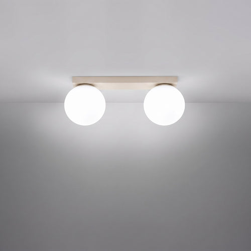 Sollux Lighting Plafondlamp YOLI 2 beige - 34,5x12x14,5cm