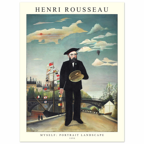 Artfulprints  Henri Rousseau - Portrait landscape   poster 30x40 cm - vtwonen shop