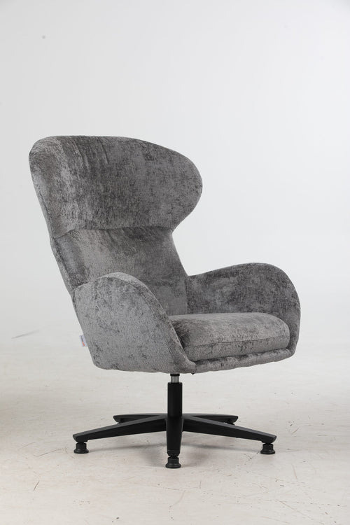 FurniLux Fauteuil Dorien Grijs van de collectie bij – Luxe Comfort en Elegantie in Eén - 54 x 84.5 x 104.5