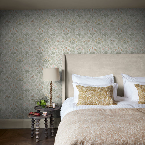 William Morris at Home Vliesbehang - Celandine Spring Peony & Sage
