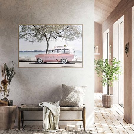 PTMD wandpaneel Wall Art - multikleur - 120x3.5x80cm
