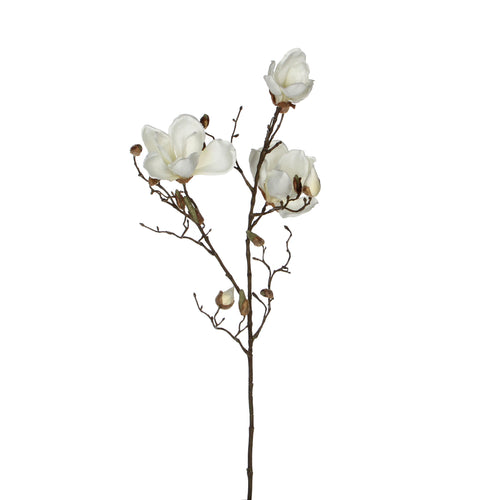Mica Decorations Magnolia Kunstbloem - H88 cm - Wit - vtwonen shop