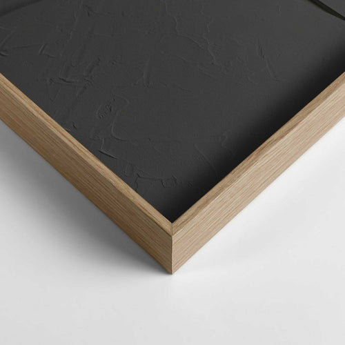 Reinders Saturn Charcoal schilderij 3d art -  zwart - woonkamer - 100x70cm