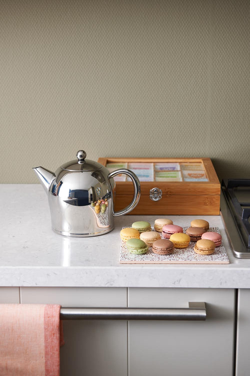 Bredemeijer - Dubbelwandige theepot Minuet Santhee - 1 liter - RVS - Glans - vtwonen shop