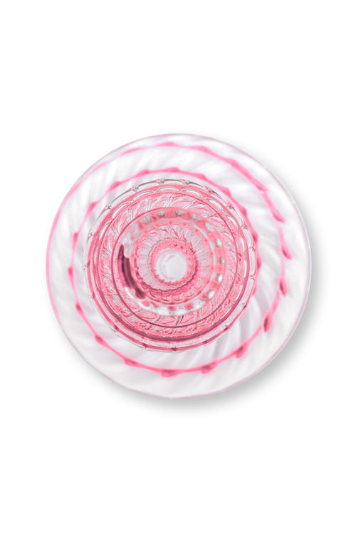 Pip Studio - Kandelaar - Roze - Glas Swirl - 22cm - vtwonen shop