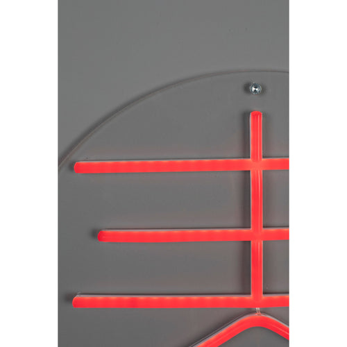 Dutchbone Sya Spring Neon Wandlamp - Oranje - vtwonen shop