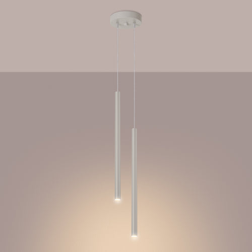 Sollux Lighting Hanglamp PASTELO 2 beige - 15x15x104cm