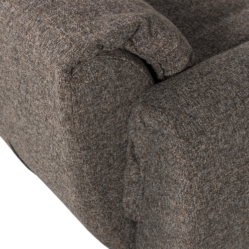 WOOOD draaifauteuil Baggy - Geweven Stof - Warmgrijs Melange - 81x104x84 - vtwonen shop