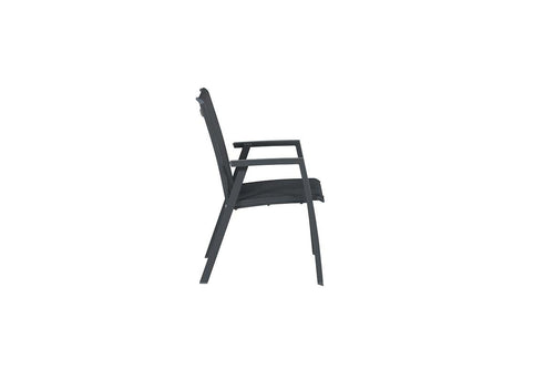 Gala dining fauteuil - carbon black - antraciet