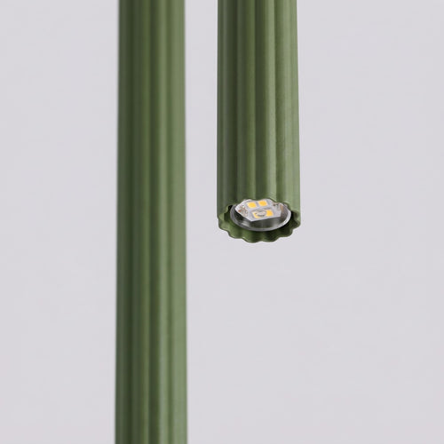 Sollux Lighting Hanglamp ARCHE 2P olijfgroen - 15x15x118cm