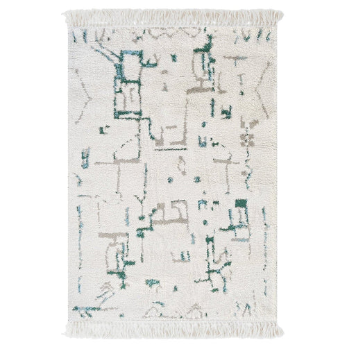 AFK Living vloerkleed Volubilis - rand - blauw - 120 x 170 cm