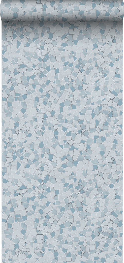 Sanders & Sanders behang mozaiek tegels blauw - 53 cm x 10 m - 640015