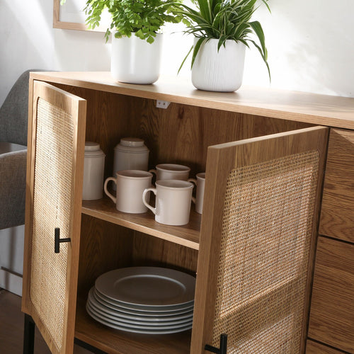 Calicosy - JAYA Dressoir - Licht hout - 40x120x80 cm