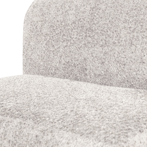WOOOD eetbank 84 cm rugleuning Mojo Base - Wollig - Ecru - 83x84x76
