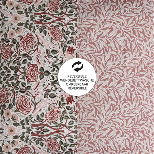 William Morris at Home Dekbedovertrek tweepersoons Rose Brick 200 x 200cm