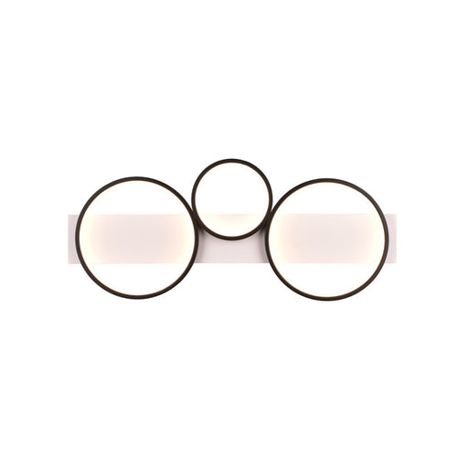 Trio Leuchten plafondlamp Medera - 3 lichts - 80  x 8   cm - zwart wit - vtwonen shop