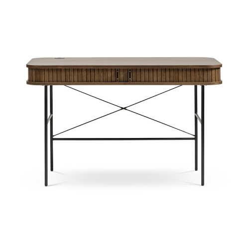 Olivine Lenn houten bureau gerookt eiken - 120 x 60 cm - vtwonen shop