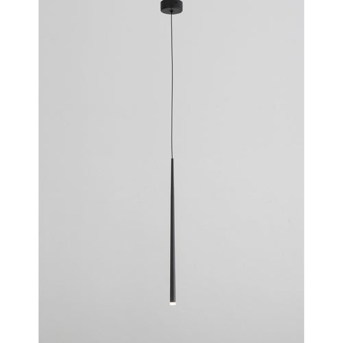 Merano Burnaby Slanke Plafondlamp Sandy Zwart Aluminium LED 1x3W 180Lm 3000K