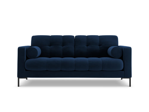 Cosmopolitan Design Bank Bali 2-zits, flueel, koningsblauw - 96x152x75cm