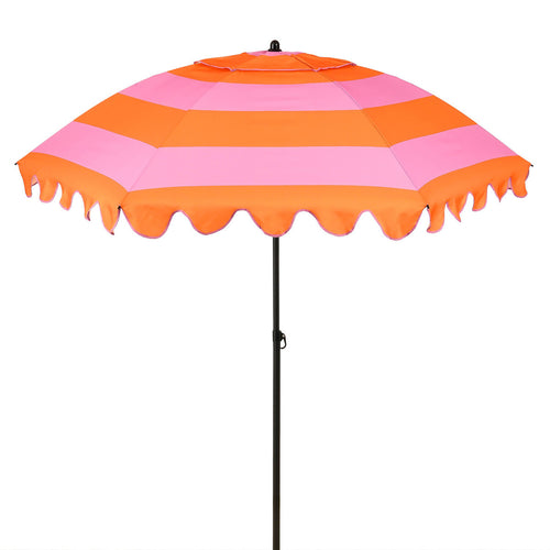 Edelman stokparasol Jessy streep oranje - Ø197 x 238 cm