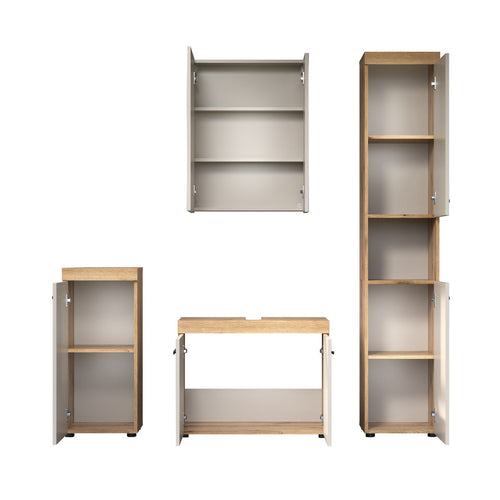 Calicosy - Badkamermeubelset ELLIE - beige 164x34x184 cm