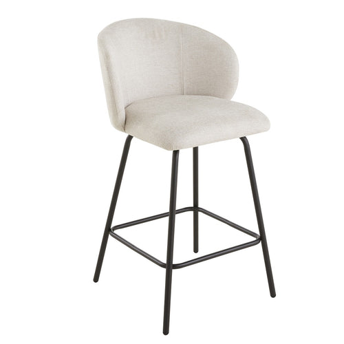 Calicosy - SORREL Set van 2 barkrukken - Beige - 50x53x89 cm