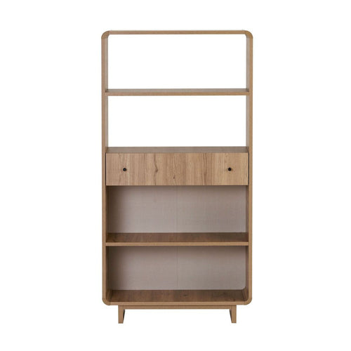 Calicosy - Etagère CELENA - Donker hout 78x34x154 cm
