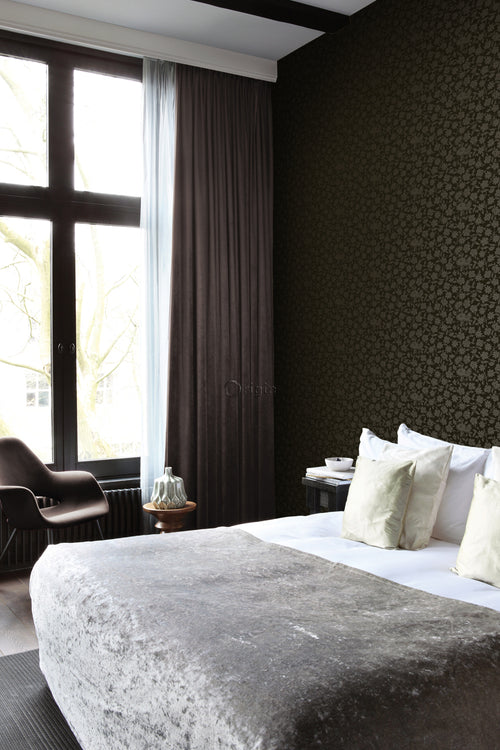 Origin Wallcoverings behang bloemen zwart - 53 cm x 10,05 m - 345440 - vtwonen shop