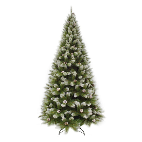 Triumph Tree Pittsburgh Kunstkerstboom met Dennenappels - Kunst Kerstboom H155 x Ø84 cm - Groen Frosted