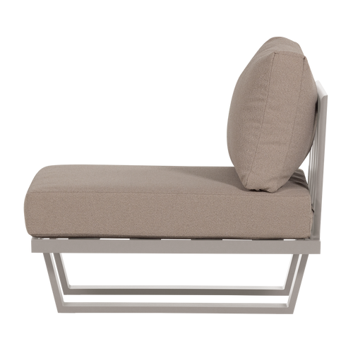 WOOOD loungestoel tuin Bear - Aluminium - Zand - 91x74x44