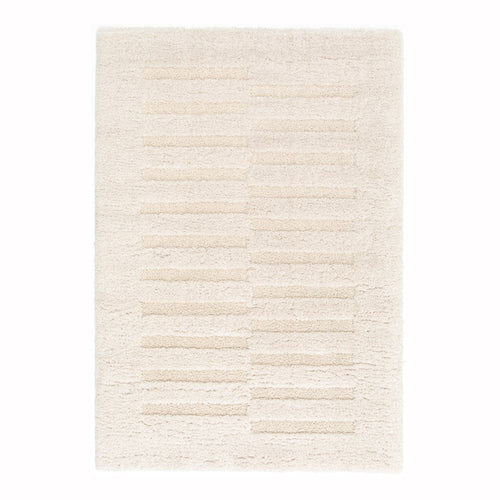AFK Living vloerkleed Passage - reliëfeffect - wit - 160x230 cm
