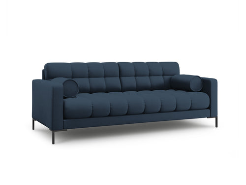 Cosmopolitan Design Bank Bali 3-zits, structurele stof, blauw - 96x177x75cm