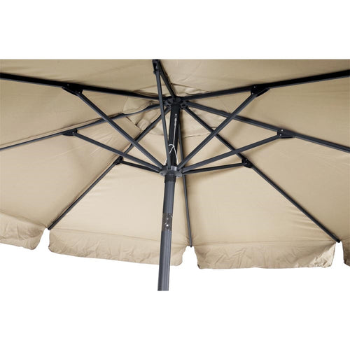 Lesli Living push-up parasol Libra - beige - Ø300cm