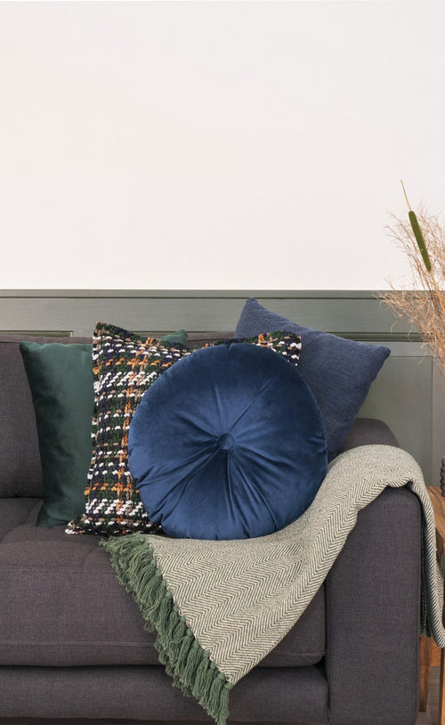 Artichok Florine sierkussen donkergroen geruit - 45 x 45 cm - vtwonen shop