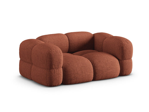 Cosmopolitan Design Bank Loretto 2-zits, structurele stof koraal - 100x180x68cm