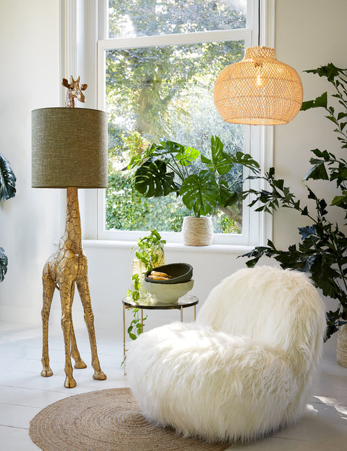Light & Living stoel GUMACA - 90x77x72cm - wit