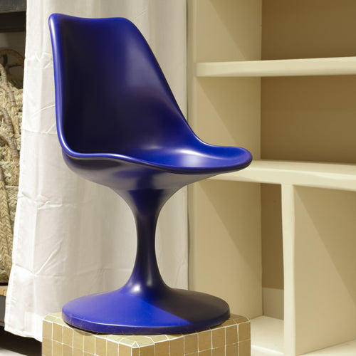 Household Hardware - stoel - Tulip - polyester - majorelle blauw - vtwonen shop