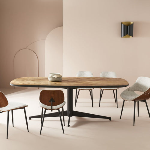 Signature - BERNARD Eettafel - Hout - 100x220x76 cm